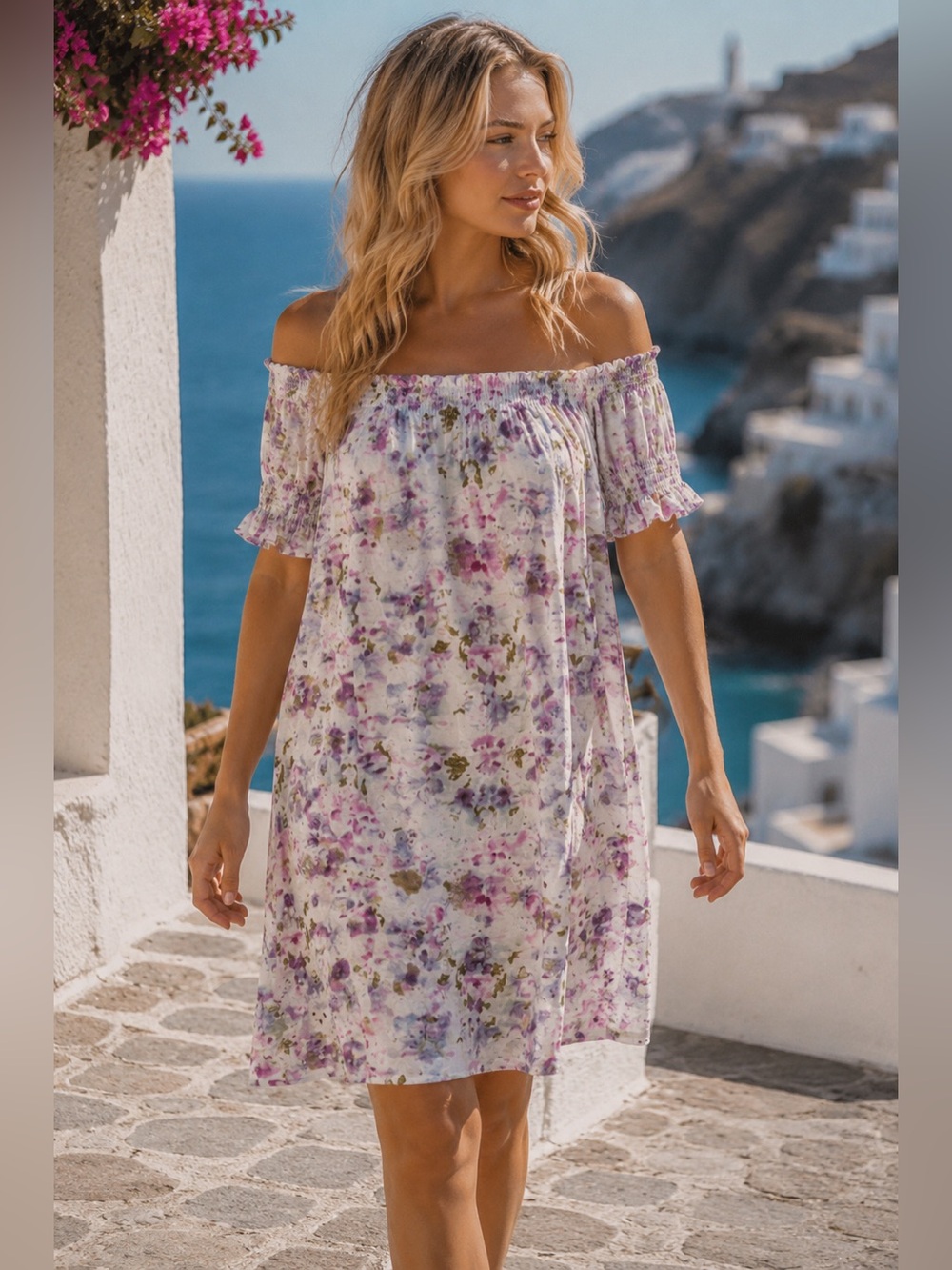 🌺Flora Obscura X J.Crew Puff-Sleeve Beach Dress in Kaleidoscope Floral 🌺